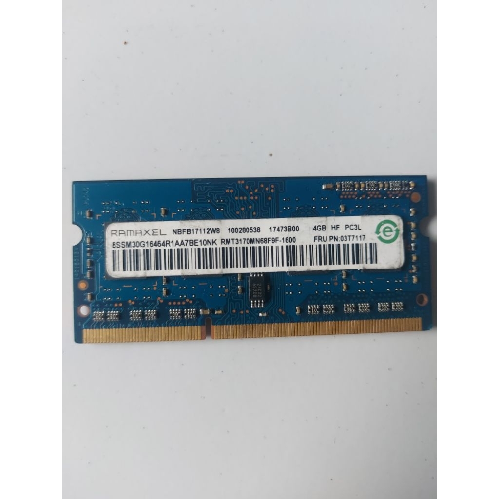 Ram Laptop DDR3L PC3L 12800S 4GB Ramaxel second