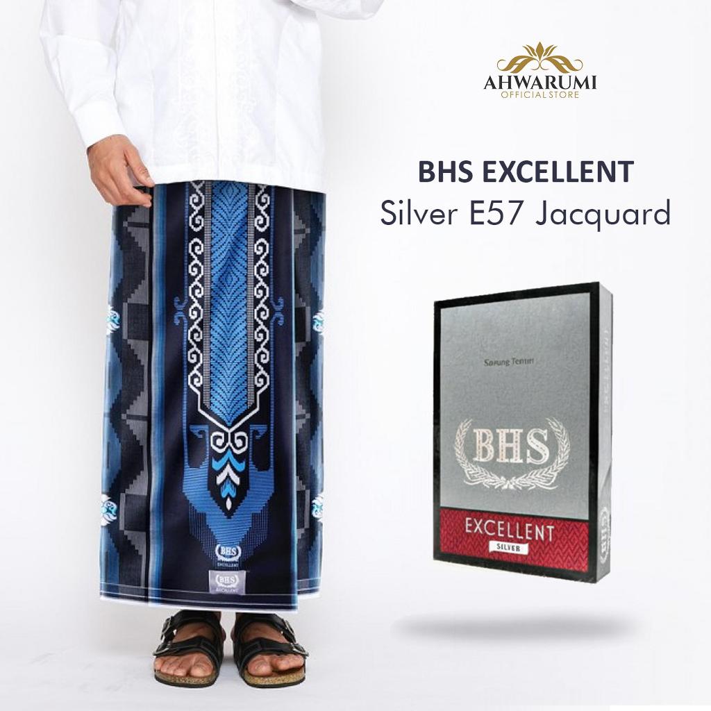 Ahwarumi - [E57] Sarung BHS Silver Excellent Jacquard E57