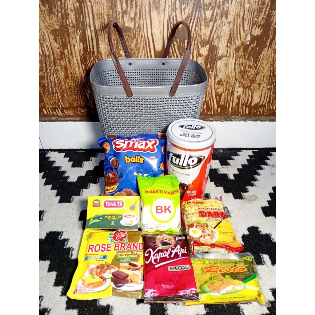 PARCEL SEMBAKO KERANJANG TANPA TUTUP / PAKET SEMBAKO / PAKET HARI RAYA / SOUVENIR LEBARAN / HAMPERS 
