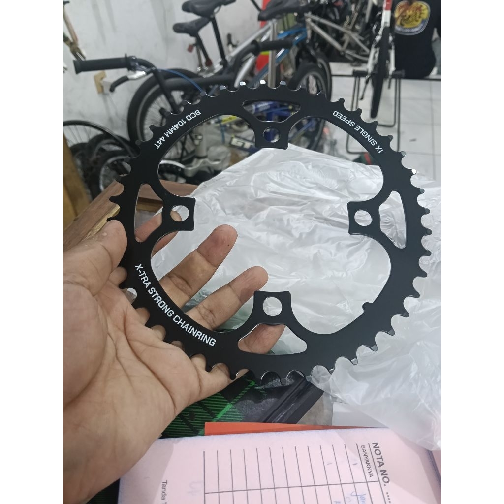 chainring bcd 104 44t chainring bdsnail snail deckas besi