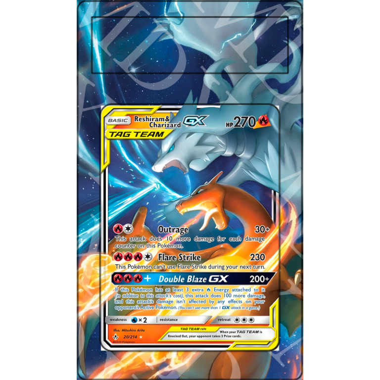 Reshiram & Charizard GX #20 Pokemon Unbroken Bonds (Extended Art)