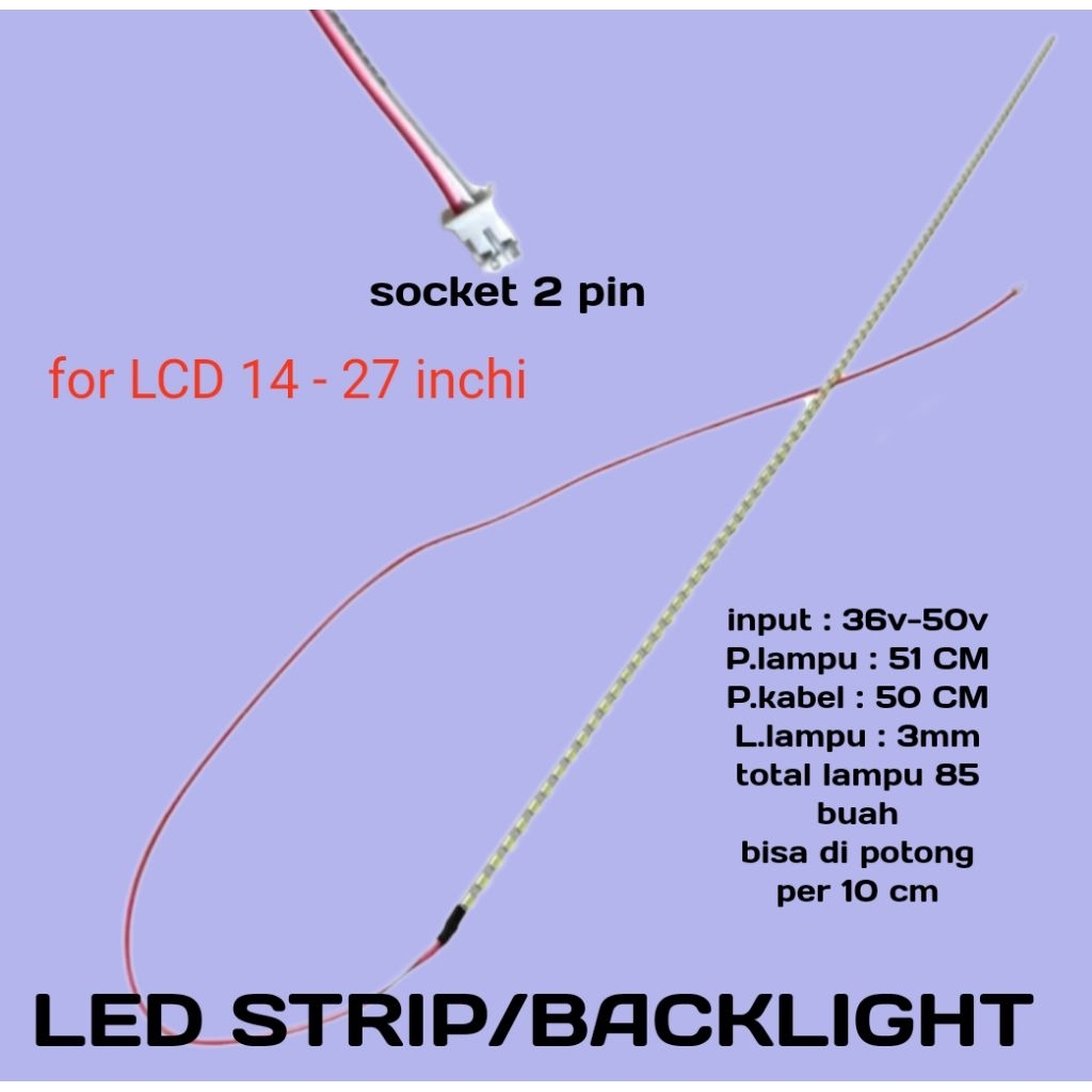 backlight tv universal 14-27 inchi LED strip