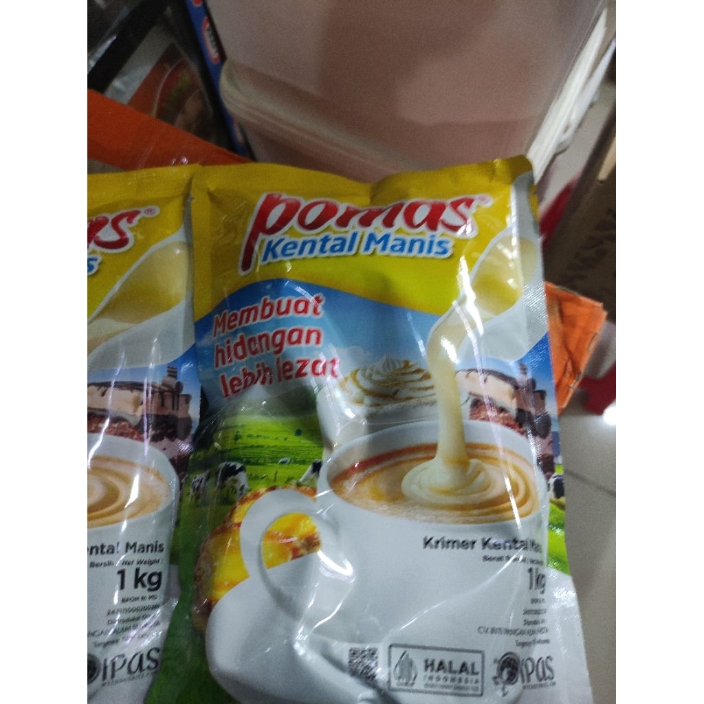 susu kental manis pomas 1 kg original pack / susu kental manis pomas 1 kg original