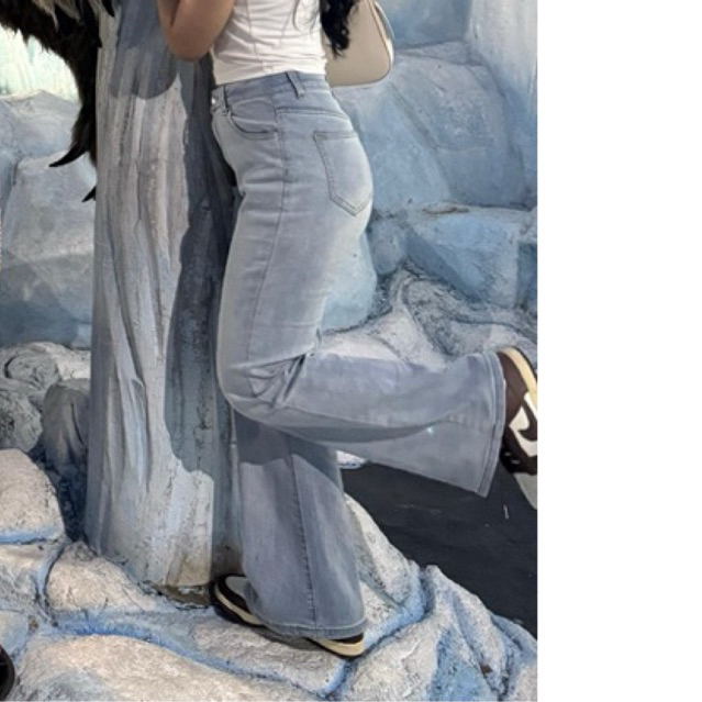 jeans cutbray preloved lulu jeans size M like new jarang dipake