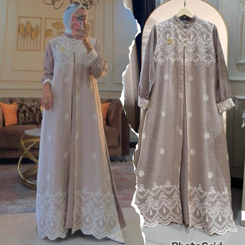 Gamis Zahwa By Keyzaa Dress Lebaran Cantik