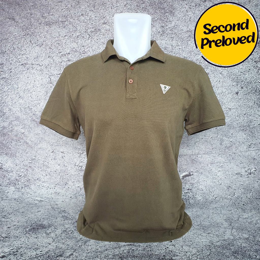 Baju Kaos Polo GUESS - Size S / Lebar 50 cm - Original - Second
