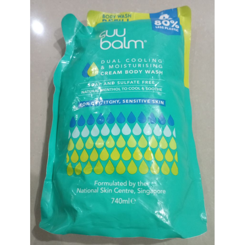 Suu Balm Dual Cooling & Moisturising Cream Body Wash 740ml