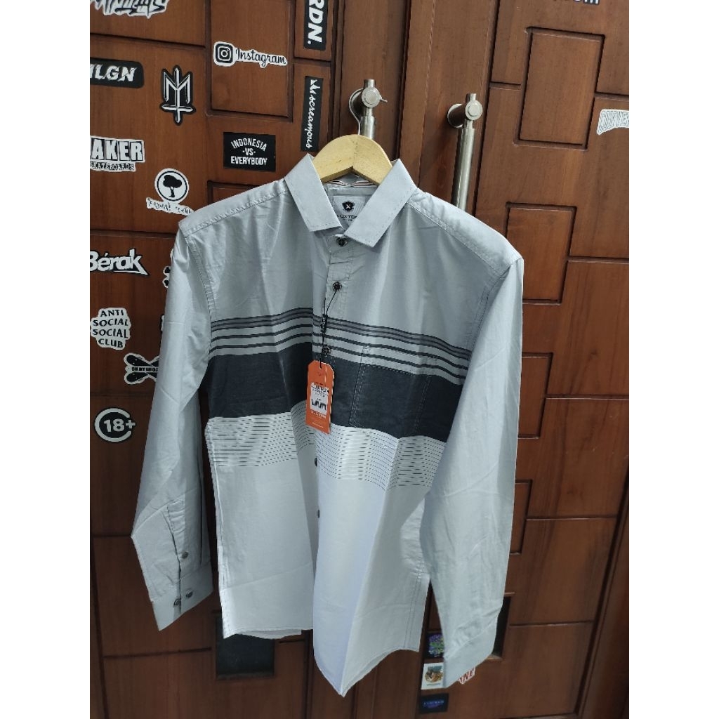 Kemeja Pria/ Baju Muslim LUXTON UK M-XL Lengan Panjang || 100%Original