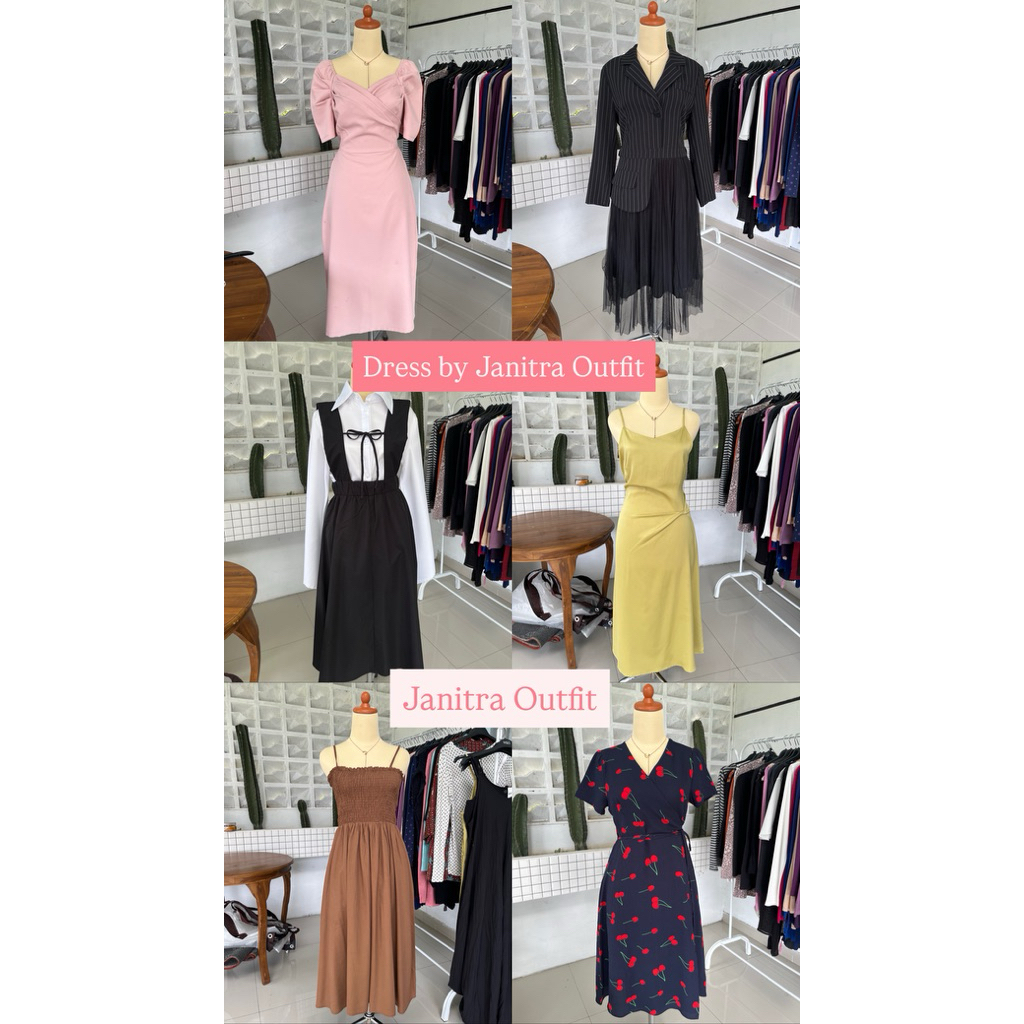 Dress Katun Dress Sifon Dress Pantai Dress santai dress pesta dress kondangan dress rumahan dress ga