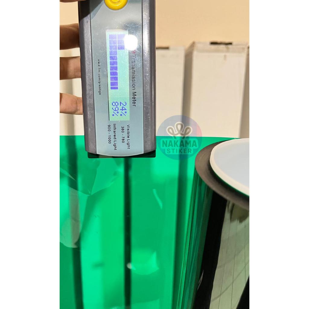 Stiker Kaca Film Ryben HiJau / Kaca Film Warna Hijau 50CM