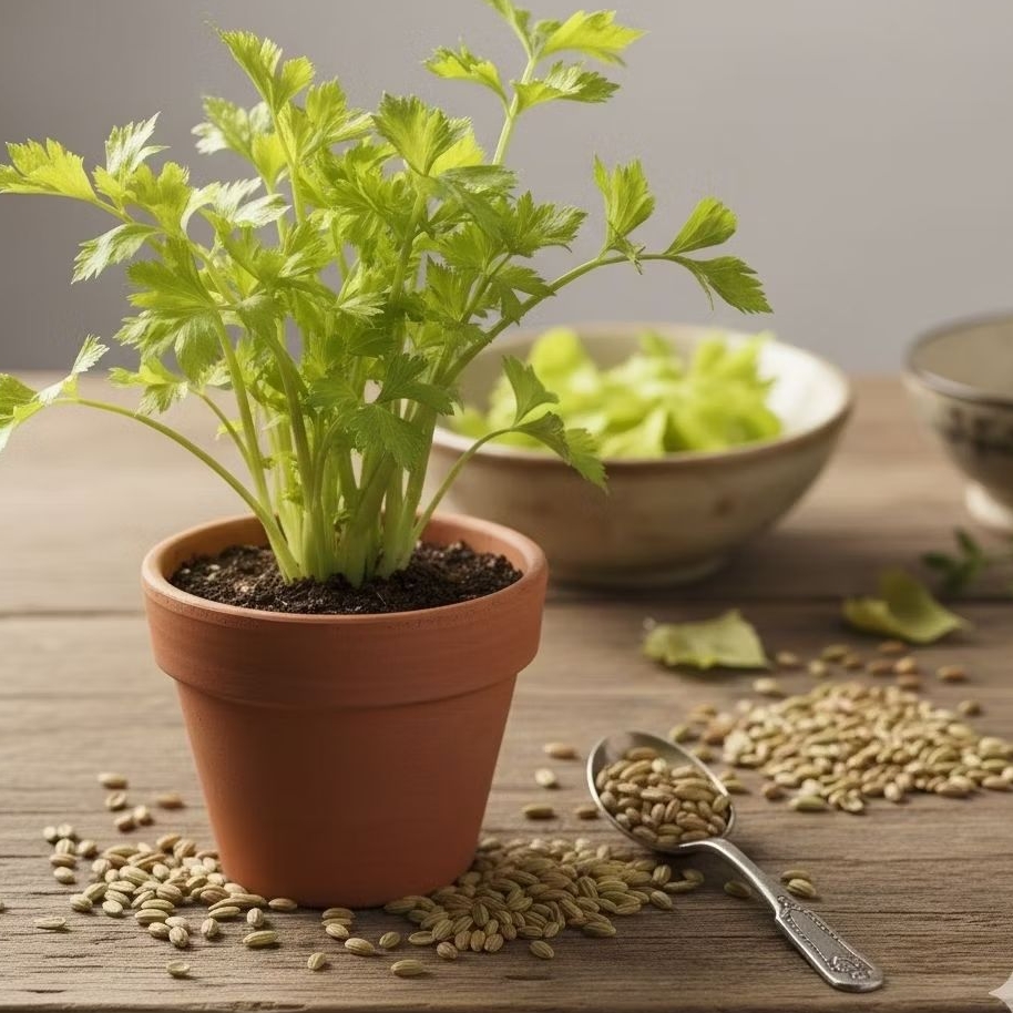 isi 100 biji seledri | Biji seledri jawara 100% tumbuh | Biji sayur