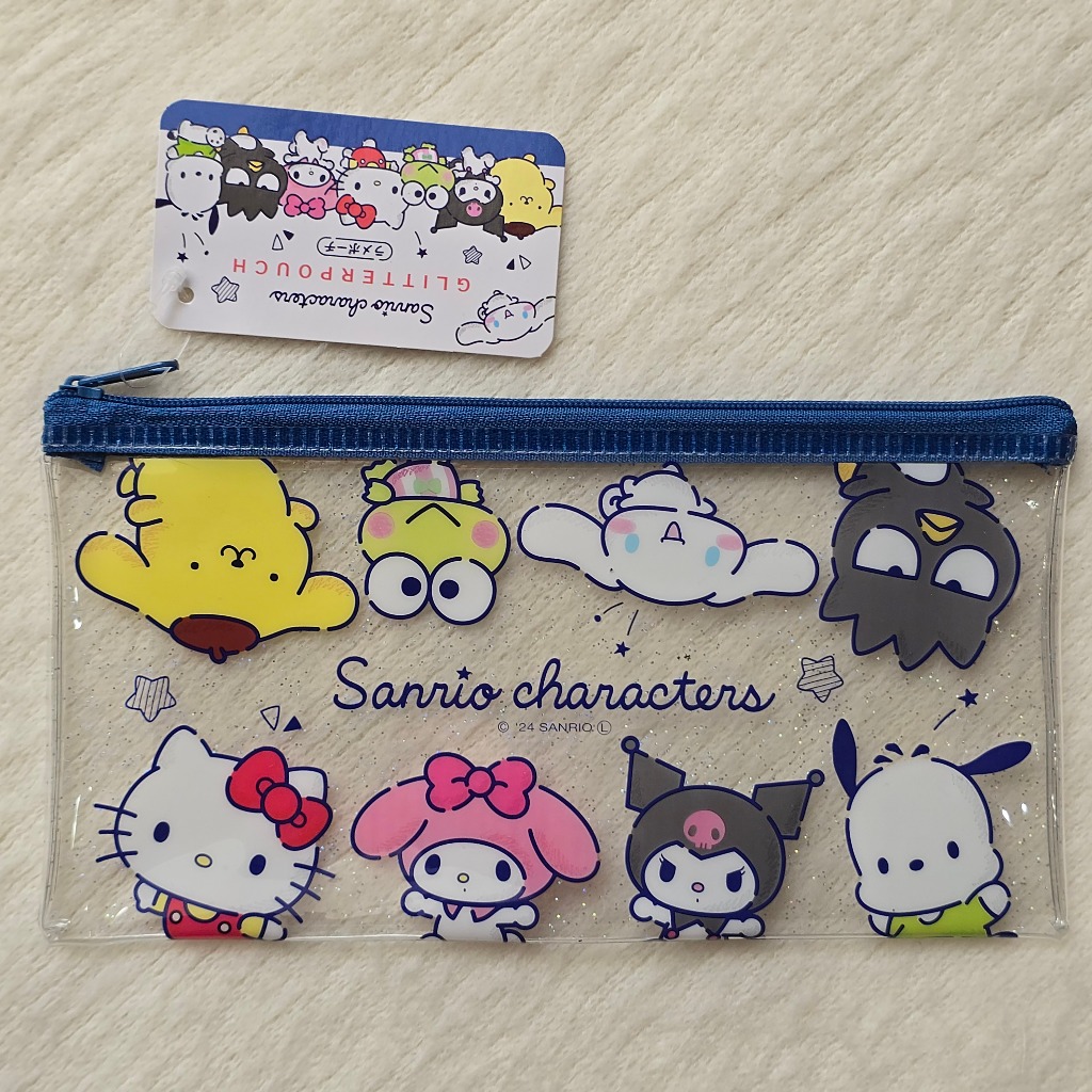 Daiso Sanrio Characters Glitter Pouch