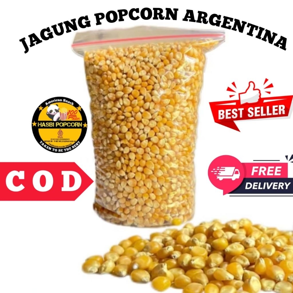 popcorn mentah 1kg jumbo mushroom kiloan popcorn bulat jamur 1kg popcorn mushroom