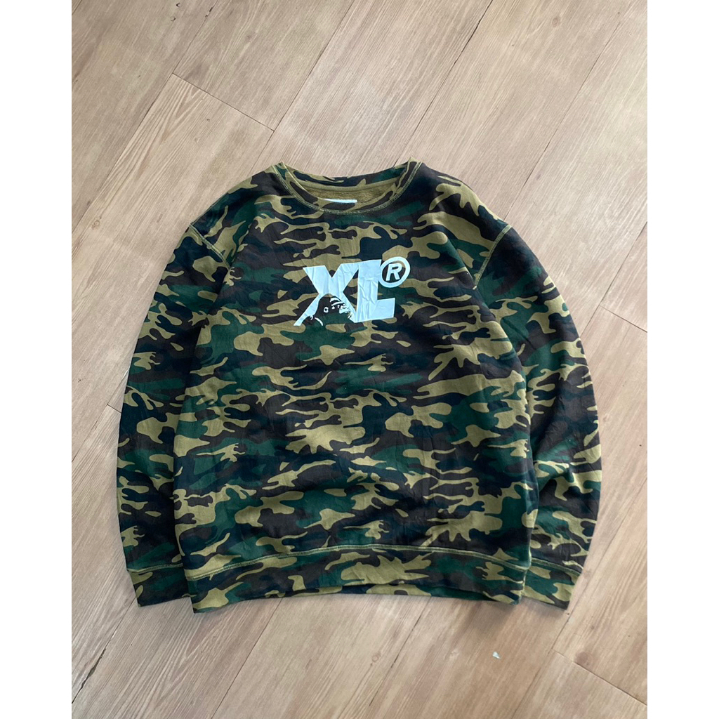 SWEATSHIRT XLARGE JAPAN CREWNECK FLEECE CAMOUFLAGE