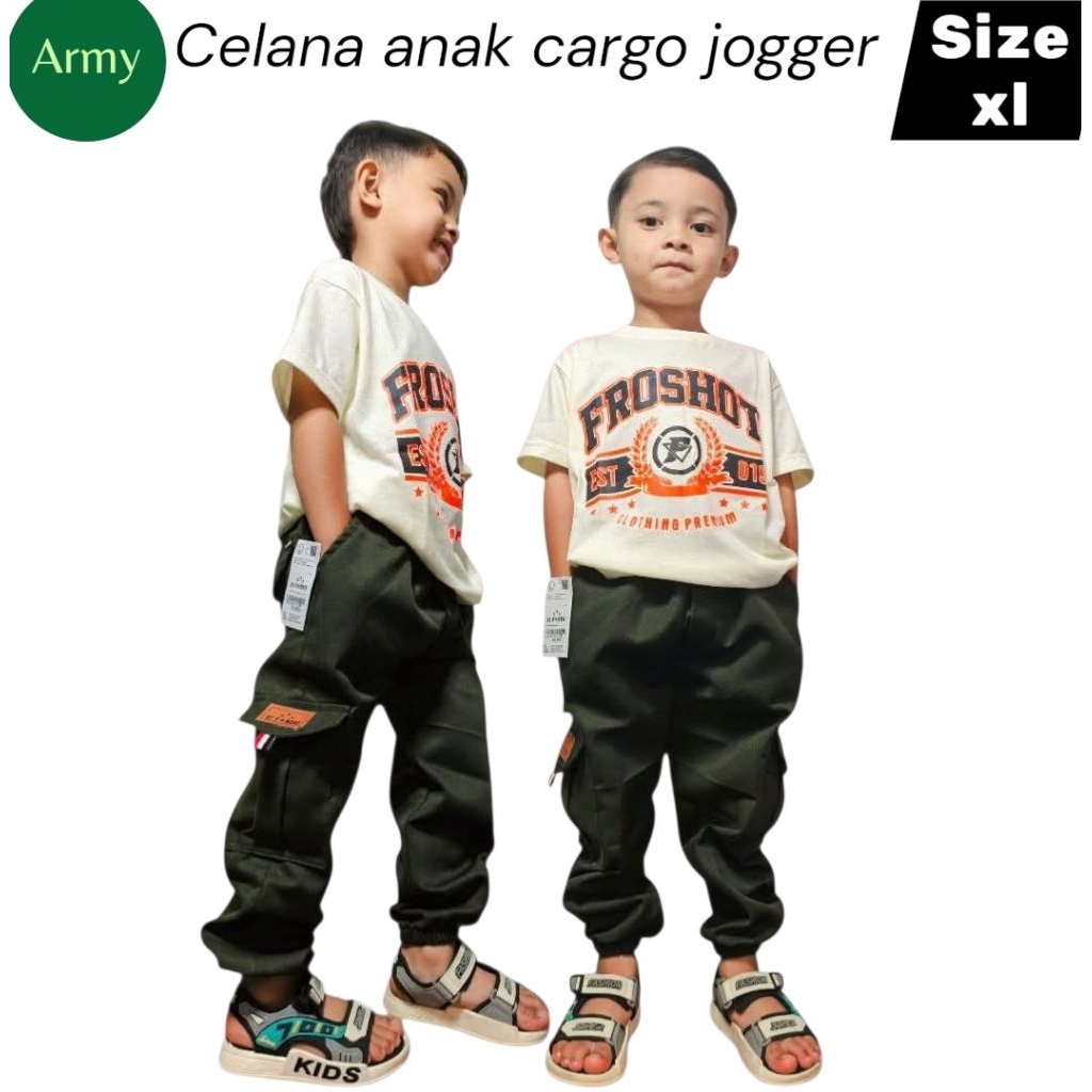 celana anak jogger cargo 1-10 tahun jogger anak cargo