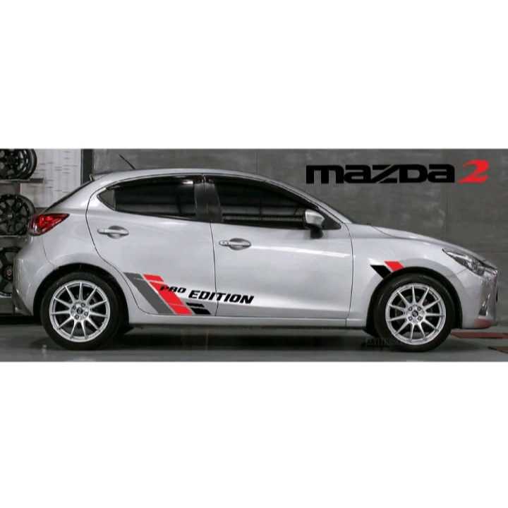 Sticker mobil mazda 2 stiker list minimalist mobil mazda 2 keren stiker variasi mobil mazda sport