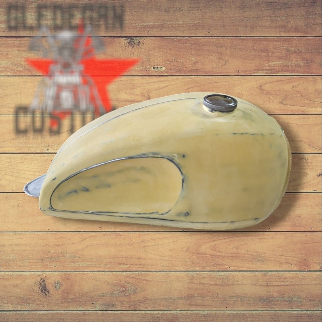 TANKI BRITISH JAPSTYLE DEMPUL HALUS TINGGAL NAIK CAT BAHAN PLAT DRUM TEBAL 1,75MM