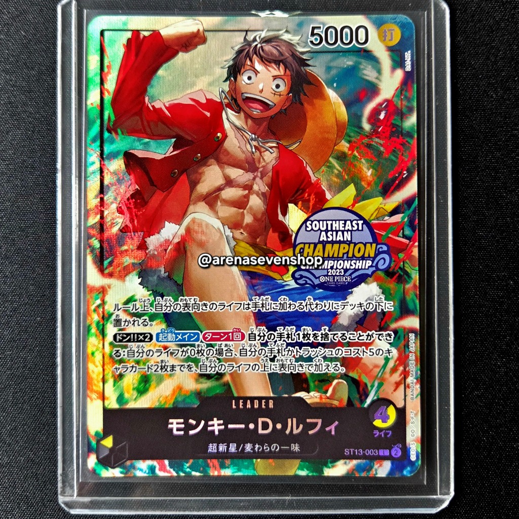 Monkey.D.Luffy Southeast Asian Champion ST13-003 (JP) - One Piece Trade Card Game - Original Bandai