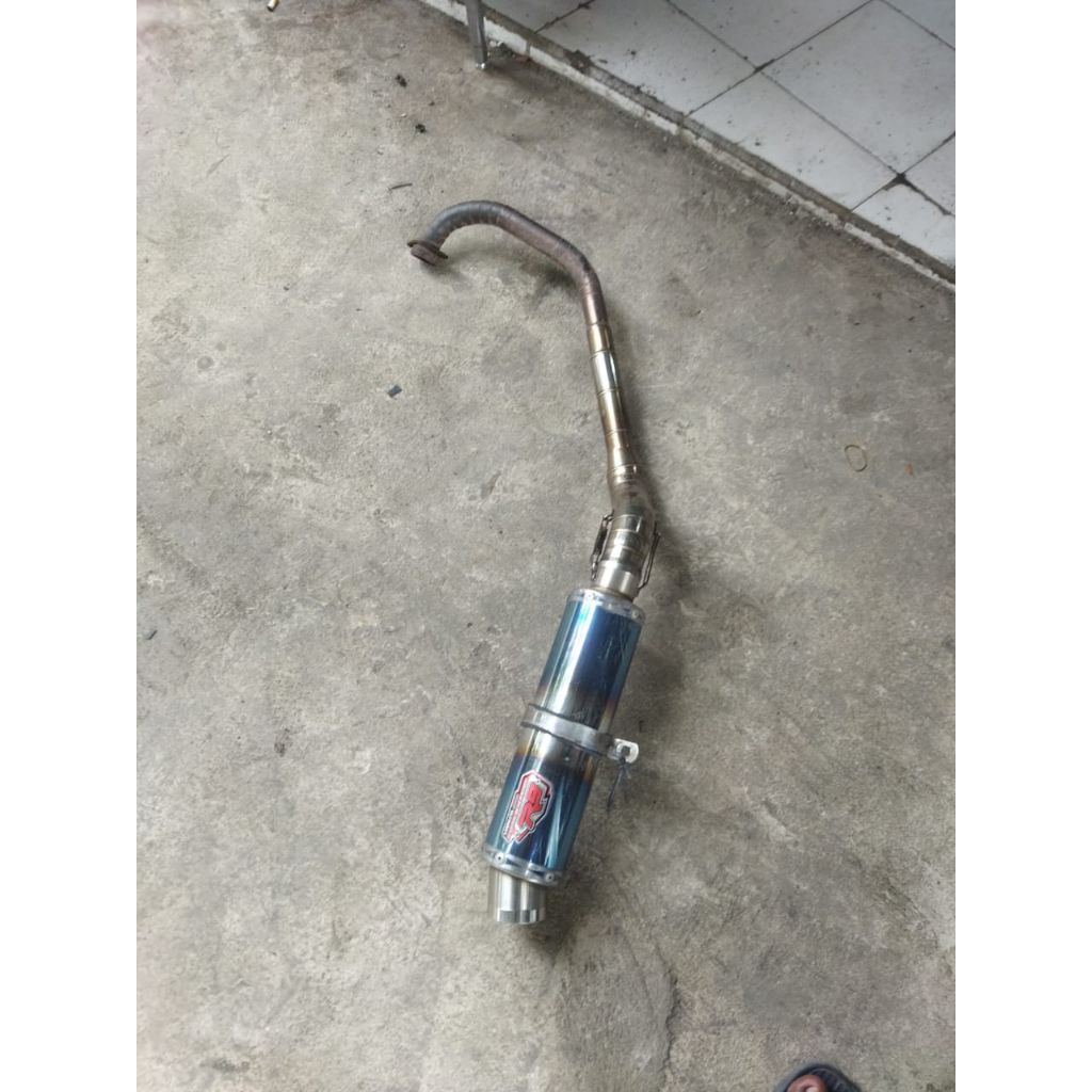 knalpot r9 new mugello ori satria fu leheran custom inlet 50mm