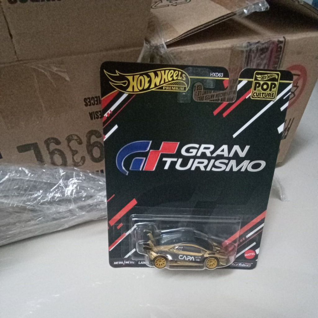 lamborghini huracan lp 620-2 super trofeo hotwheels premium gran turismo gold