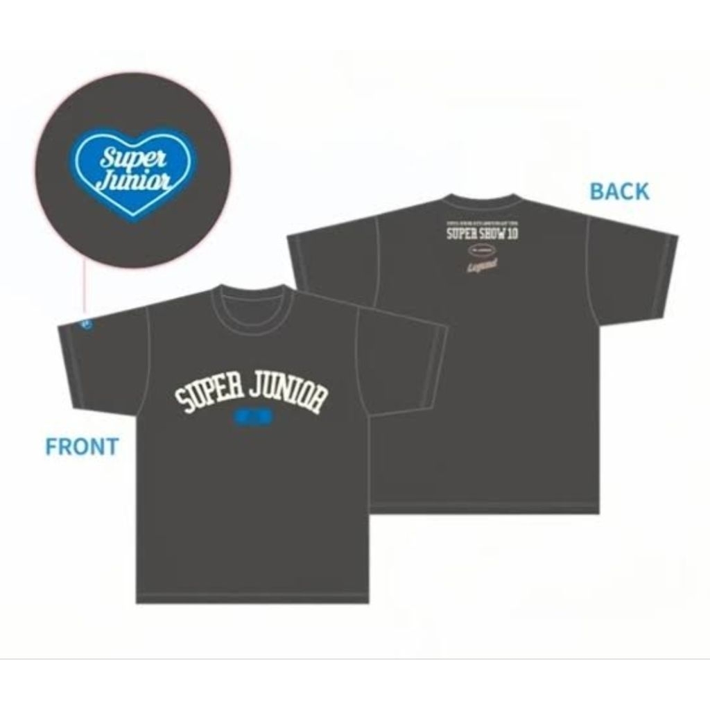 TSHIRT SUPER JUNIOR SJ SS10 JAPAN UNOFFICIAL SIWON LEETEUK DONGHAE KYUHYUN RYEOWOOK YESUNG SHINDONG 
