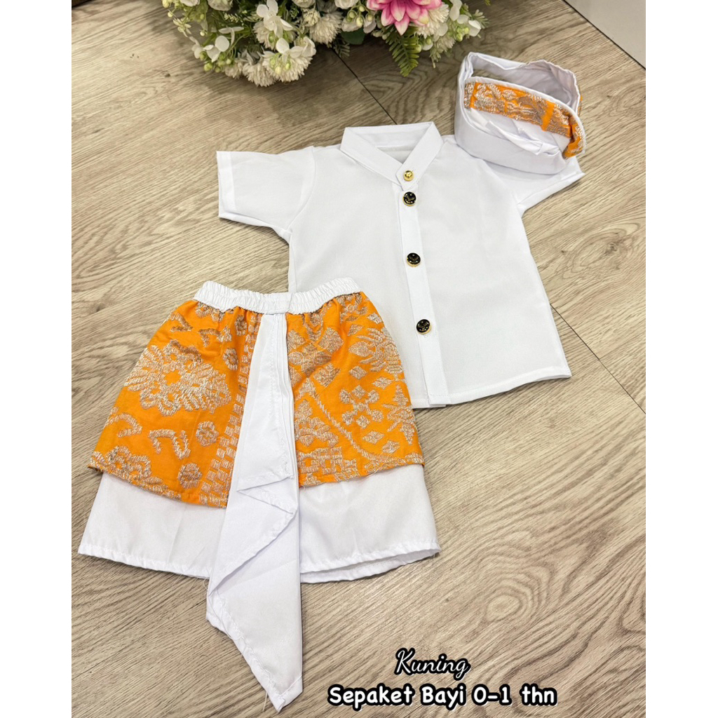 SEPAKET ANAK COWOK | BABY NEWBORN | SET ANAK BAYI ADAT BALI