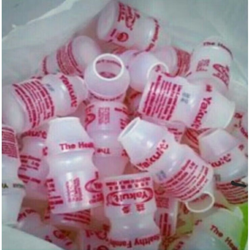 PAKET 25 PC BOTOL YAKULT BEKAS BOTOL YAKULT ORIGINAL KERAJINAN TANGAN KREASI