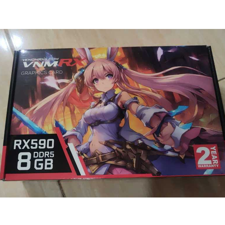 VGA Venom RX Radeon RX 590 / RX590 8 GB 2048 SP DDR5 256Bit Dual Fan