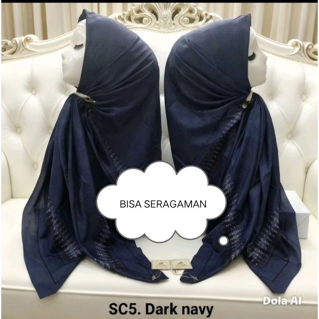 syar'i 130x130, kerudung segi empat motif