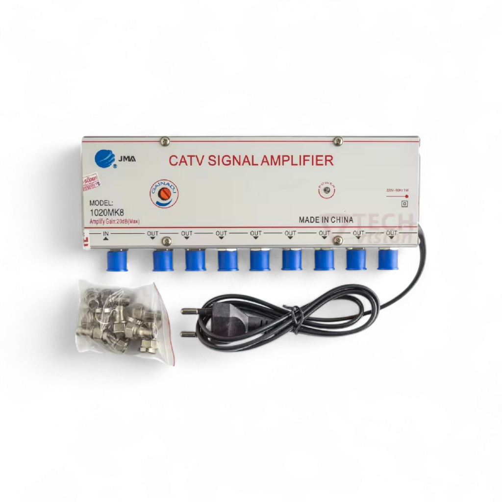 Boster booster CATV 2TV 8TV penguat signal tv uhf siaran digital