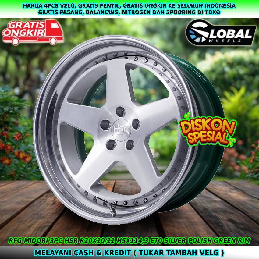 Velg racing forged R20 untuk mobil Mazda6|Accord New| Civic New| dll hsr rfg midori R20