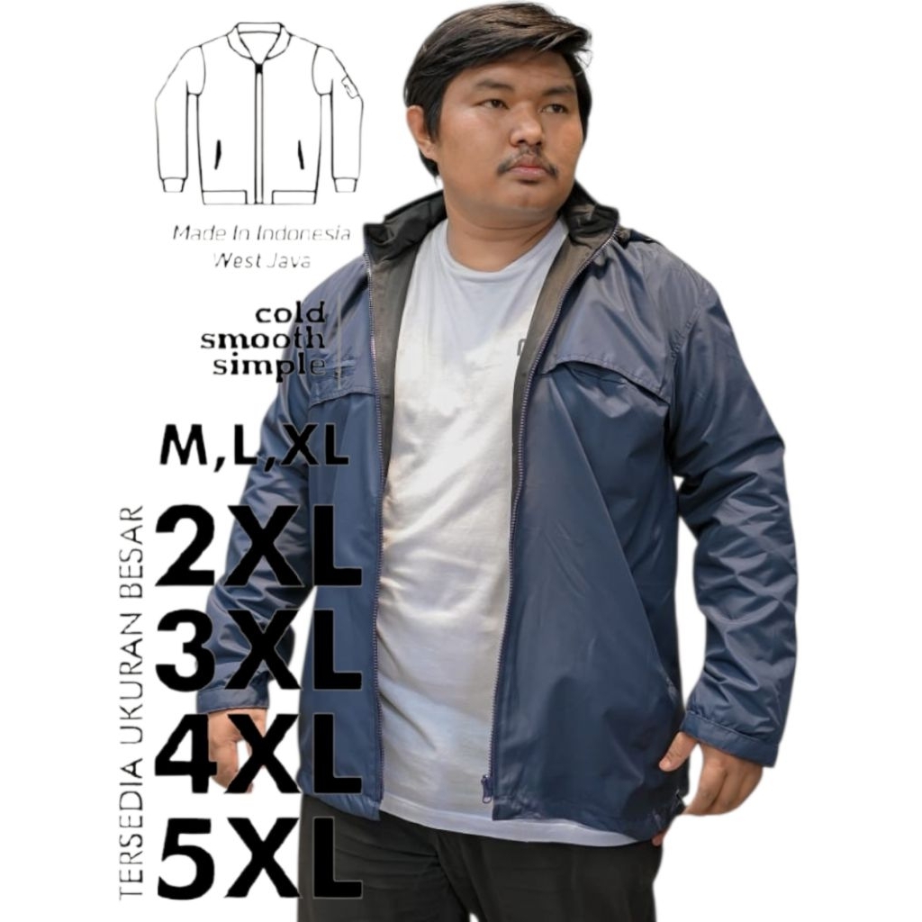 PBB Jaket Pria Jumbo / Jaket Wanita Jumbo / Jaket Jumbo / Jaket Unisex / Jaket Parasut
