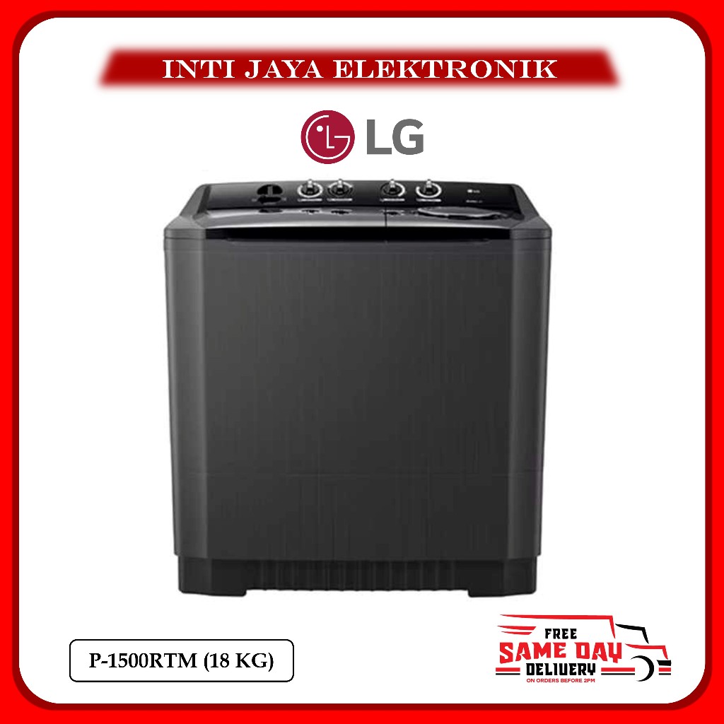 MESIN CUCI LG 15 KG - P1500RTM GARANSI RESMI - P1500 RTM
