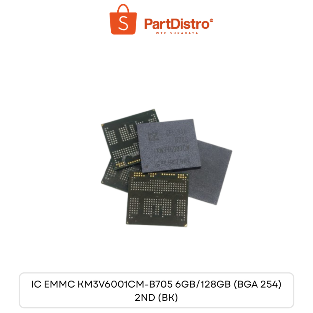 SPAREPART IC EMMC KMDP60018M 4GB/64GB (BGA 254) 2ND (BK)