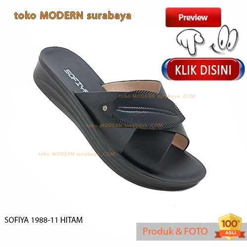 LINK CO LIVE 11 SANDAL WANITA WEDGES HAK TINGGI SANDAL SLIDE SELOP SOFIYA