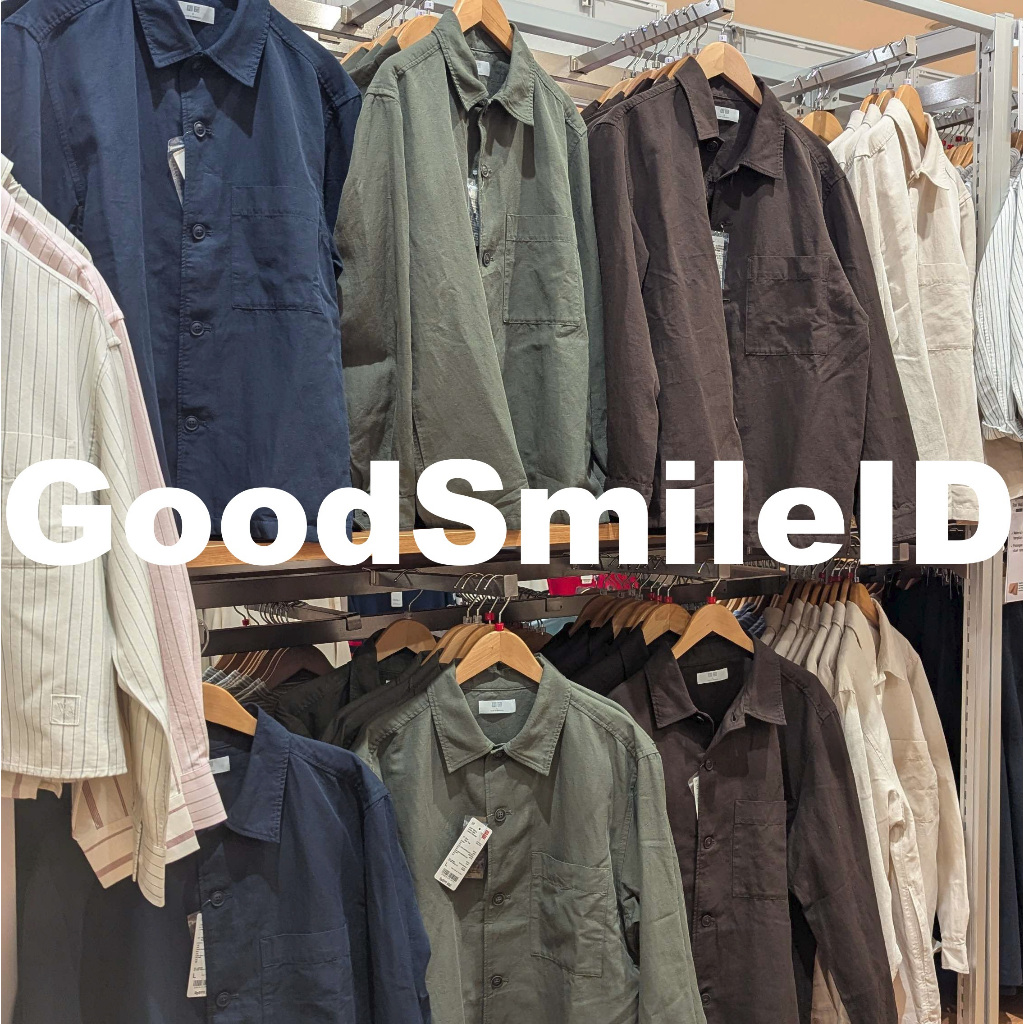 NEW Men Jaket Kemeja Katun Linen Lengan Panjang Outer Overshirt Luaran Pria Wanita Unisex JASTIP UNI