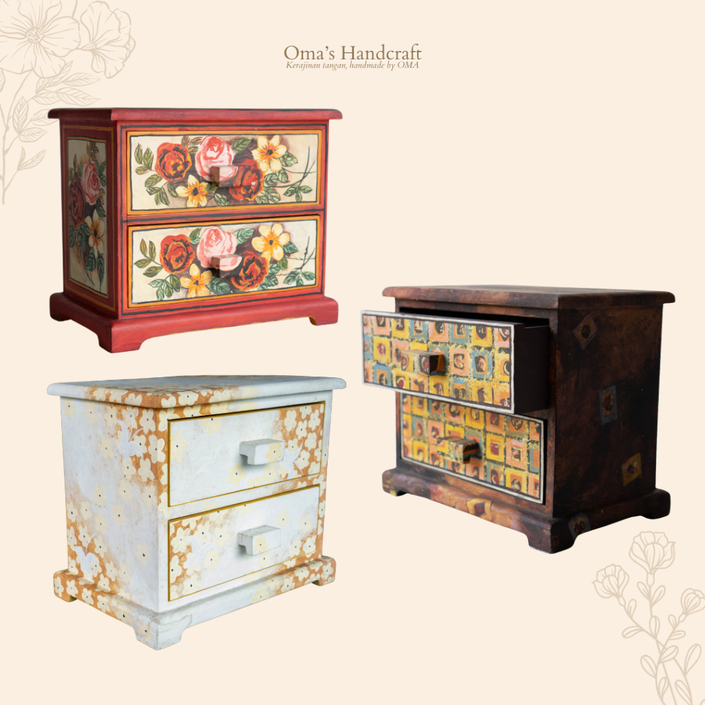 LACI RAK MEJA KAYU SUSUN 2 / LACI MEJA SERBAGUNA / RAK MEJA SERBAGUNA / DESK ORGANIZER