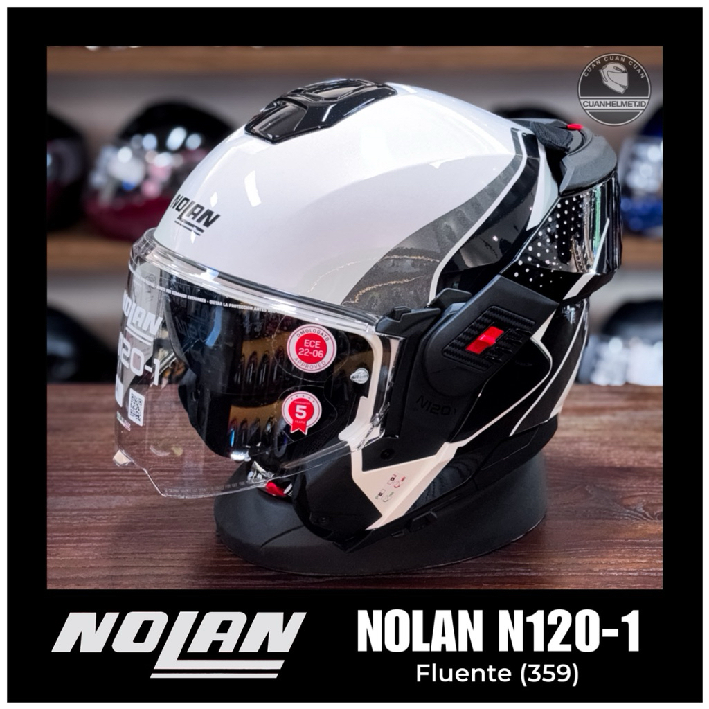 Nolan N120-1 Fluente Bianco Nero Anthracite (359) / NOLAN N1201