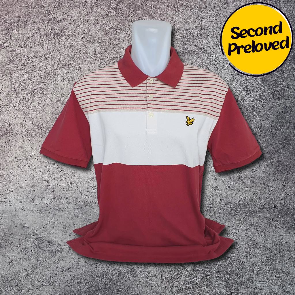 Baju Kaos Polo LYLE & SCOTT - Size XL / Lebar Dada 56 cm - Original - Second