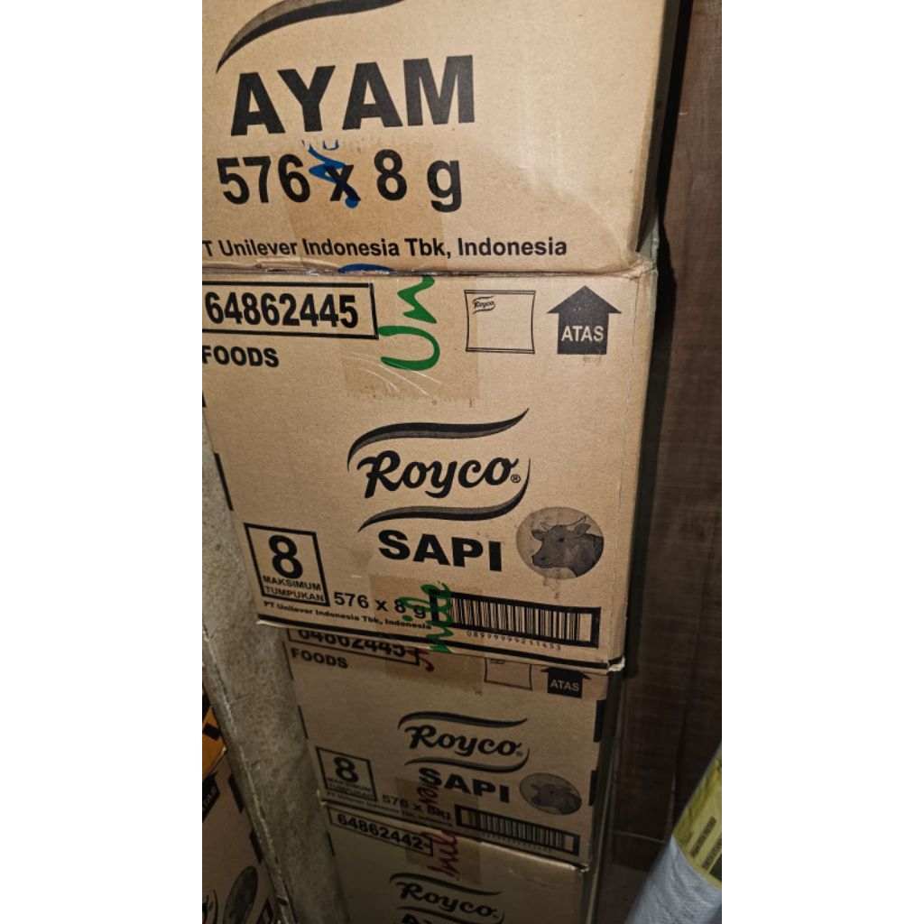 ROYCO sapi dan ayam 1 dus 8gr x 576 sachet penyedap makanan