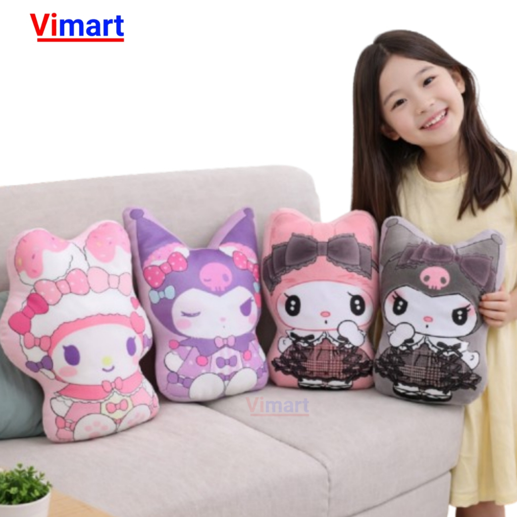 ( Vimart ) Bantal boneka karakter full body bahan lembut pakai resleting mudah dicuci