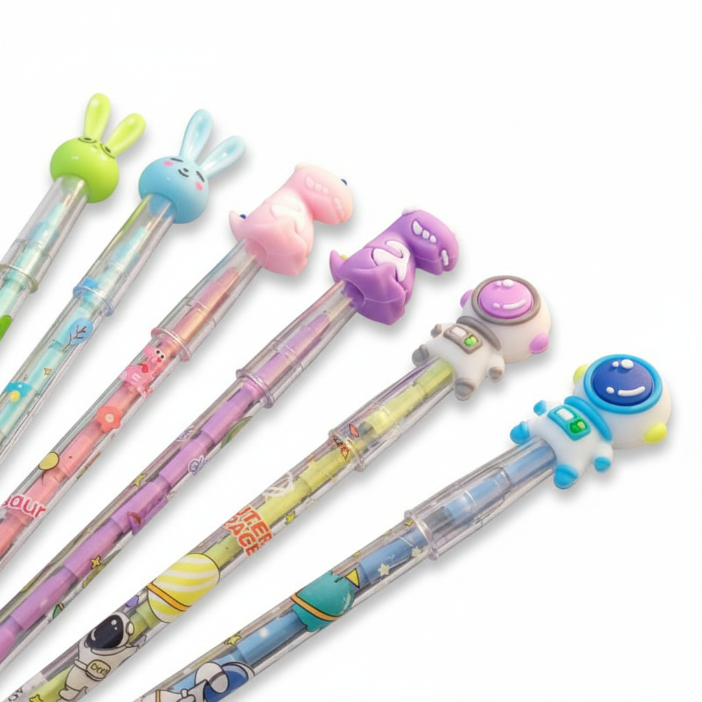 Pensil Susun Sambung Pensil Karakter Pensil Bensia Super Imut 2B Perlengkapan Menulis Anak