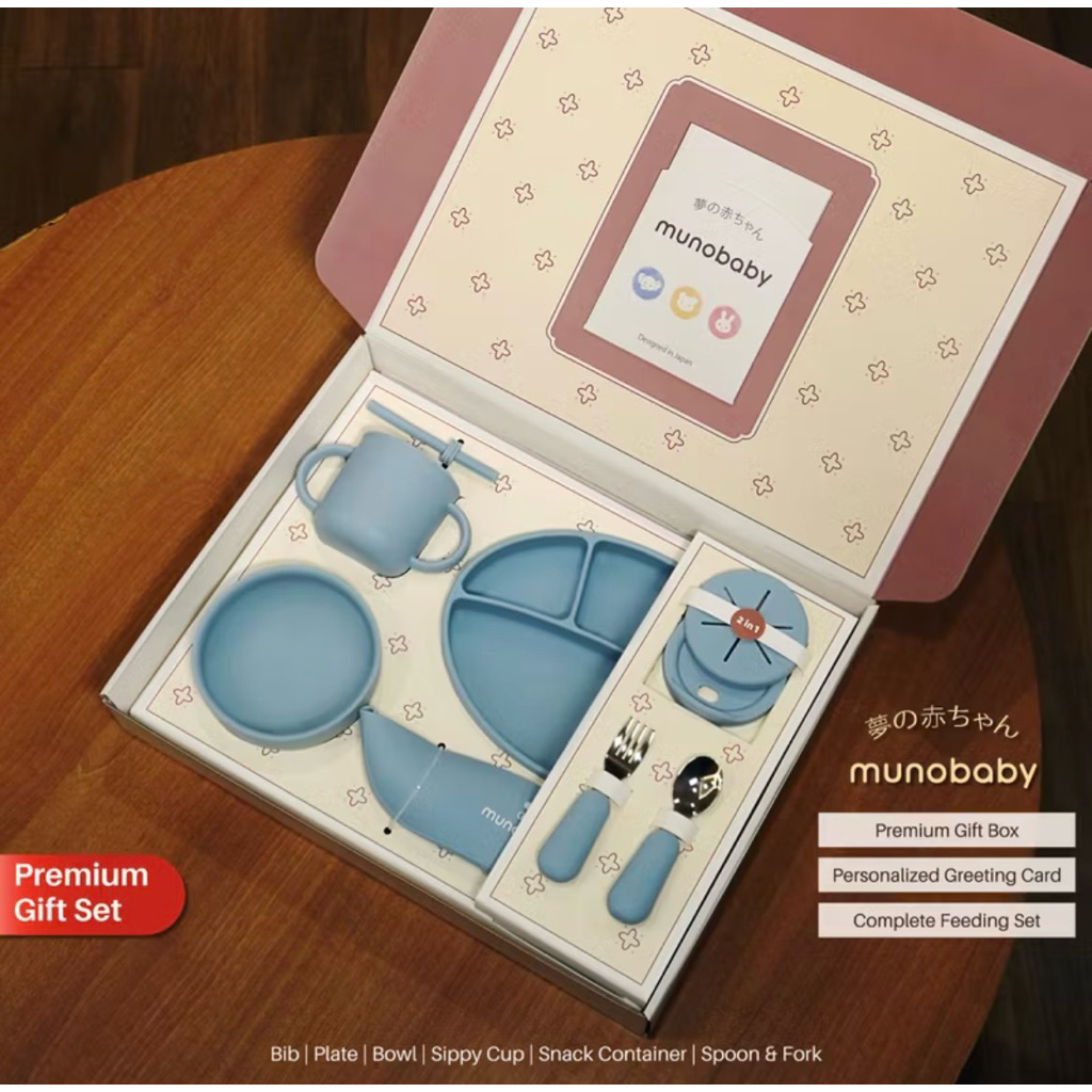 Hampers Bayi Kado Lahiran Anak Perempuan Laki Laki - Parcel Mpasi Peralatan Makan Silikon 1 2 Tahun 