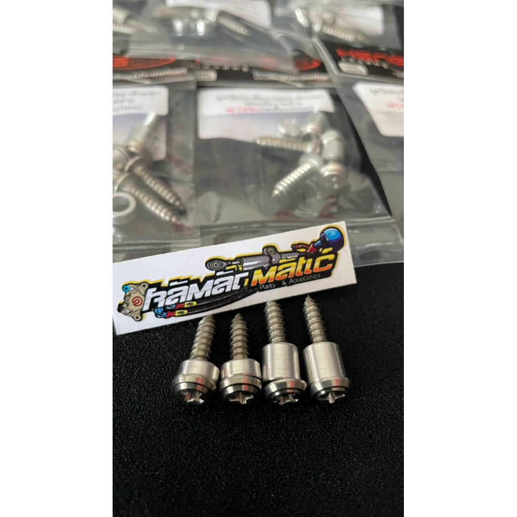 Baut lampu stainles wave125 hengs