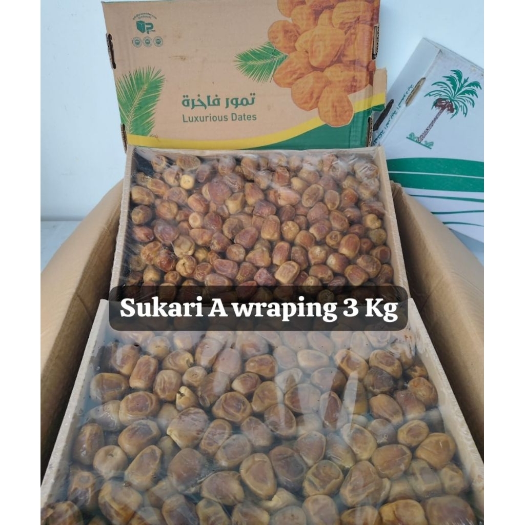 kurma Sukari premium castle farm 3kg/sukari alqosim 3kg