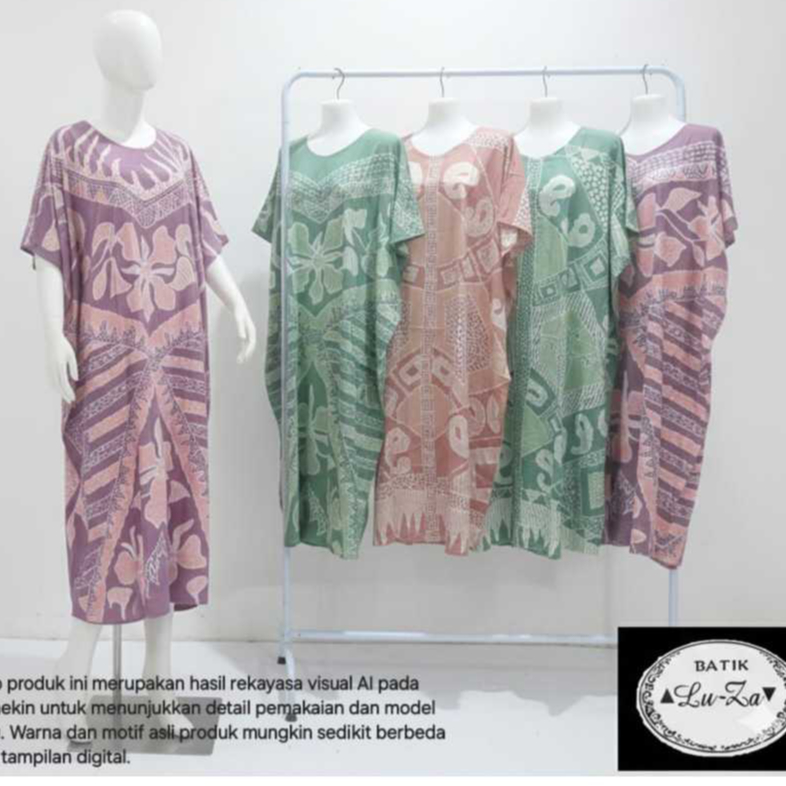 LUZA daster lowo HSB jumbo ld 140 asli pekalongan batik tulis antik bahan adem kalong kelelawar moti