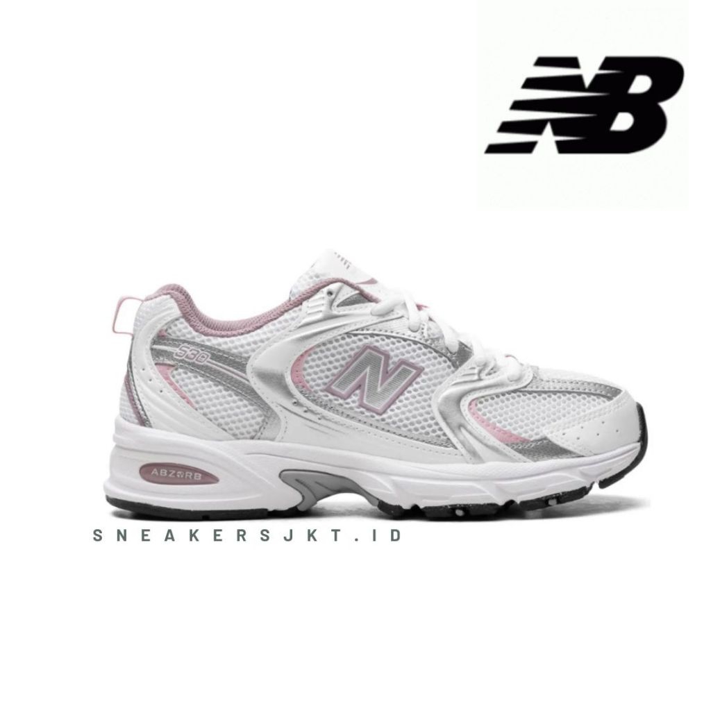 Sepatu Running NB 530 White Pink Original Matrial Quality