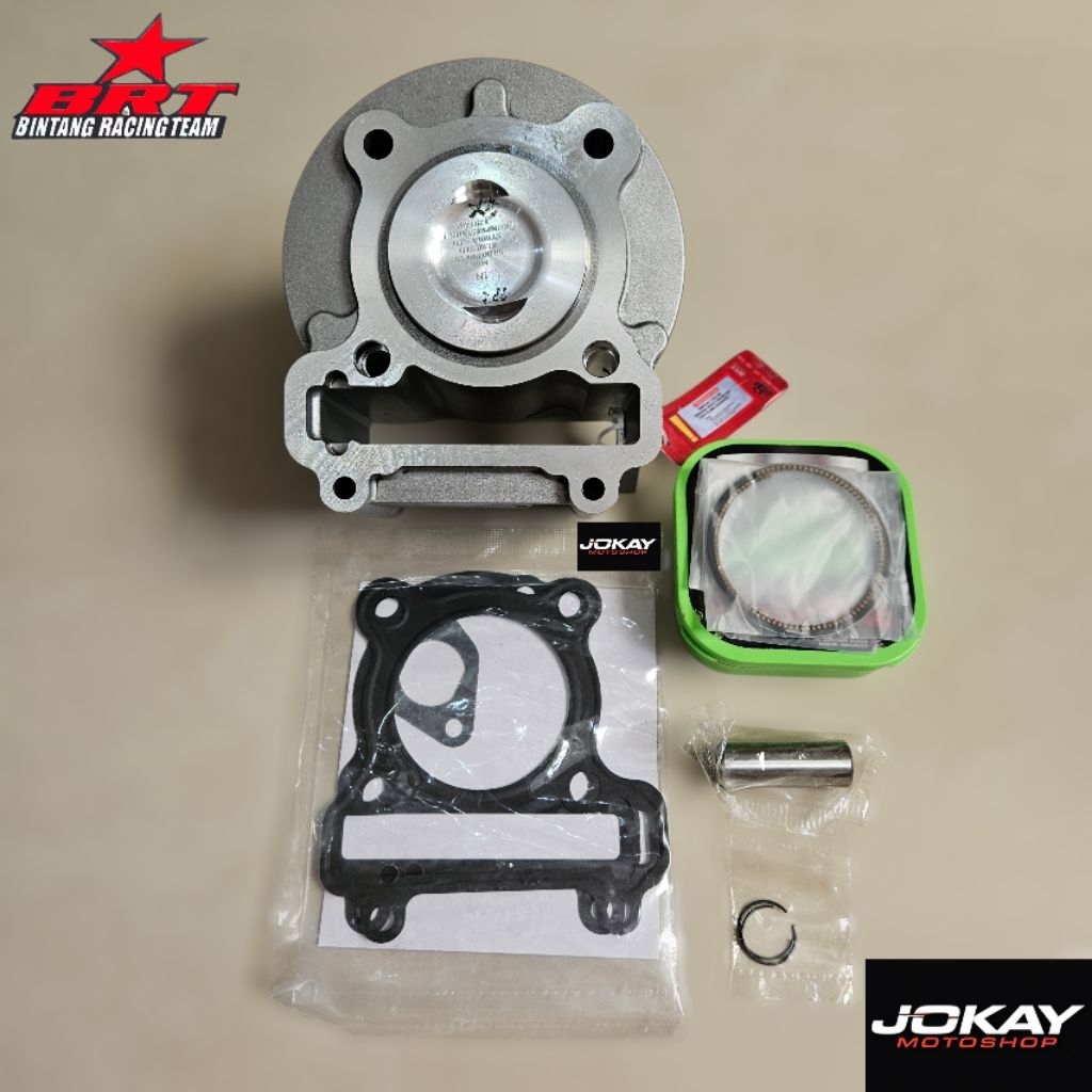 PAKET TOURING BORE UP 153CC BLOK PISTON GASKET BRT MIO SPORTY
