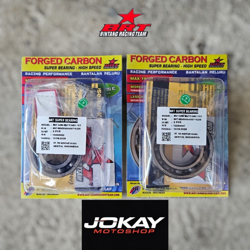 BEARING KRUK AS KIRI 6007 KANAN 6205 BRT BEAT KARBU/BEAT FI/VARIO 110 FI