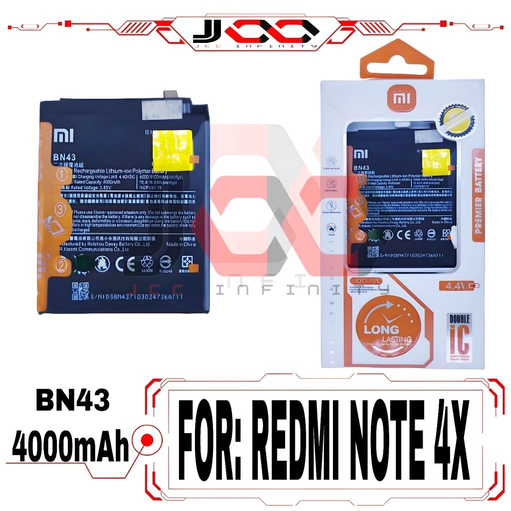 BATERAI ORIGINAL 100% BN43 / REDMI NOTE 4X BATERAI BAT